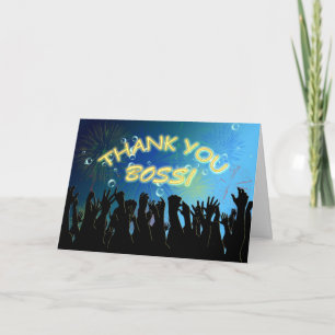 Thank you cheering crowds for Boss Card