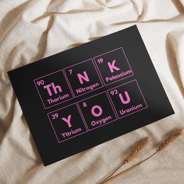 Thank you chemistry card (Creator Uploaded)