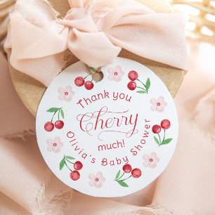 Thank you Cherry much Baby shower Favour Tags
