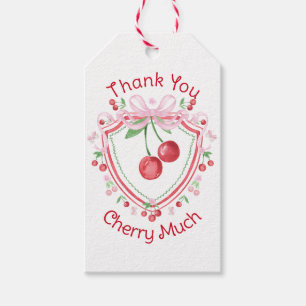 Thank You Cherry Much Coquette Cherry Gift Tags