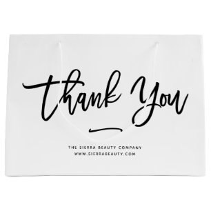 Thank You Chic Custom Retail Shopping Bag