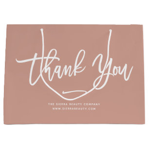 Thank You Chic Terracotta Retail Shopping Bag