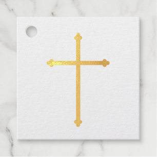 Thank You Christening Baptism Cross Favour Tags