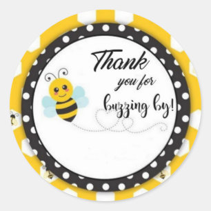 Thank you classic round sticker