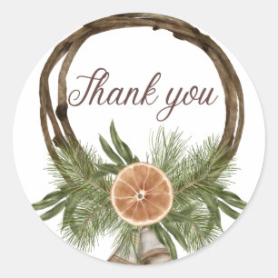 Thank You Classic Round Sticker