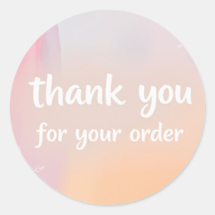 thank you  classic round sticker