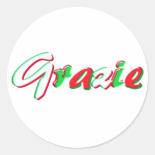 Thank You Classic Round Sticker