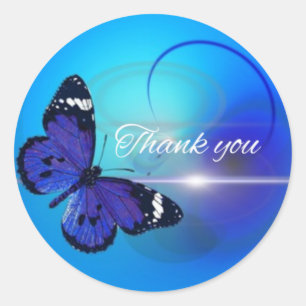 Thank you classic round sticker