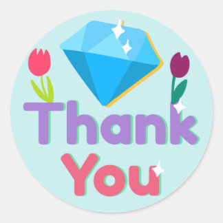 Thank You Classic Round Sticker
