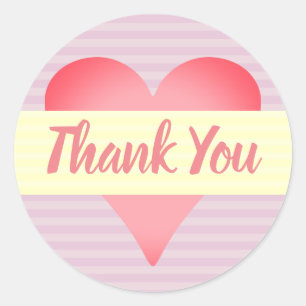 Thank You Classic Round Sticker