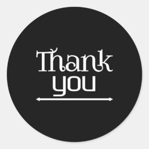 Thank you  classic round sticker