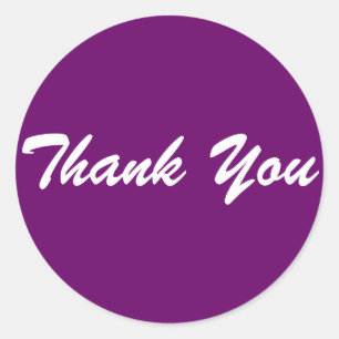 Thank You Classic Round Sticker