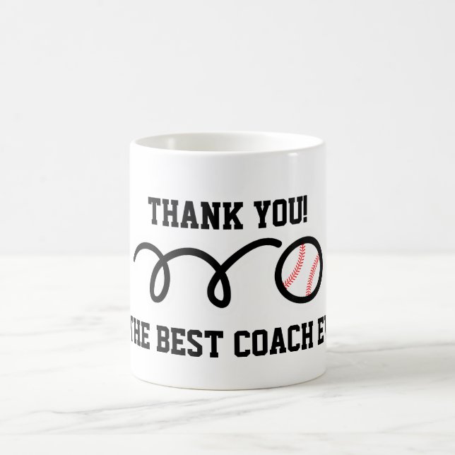 Thank you coach | baseball coffee mug (Center)