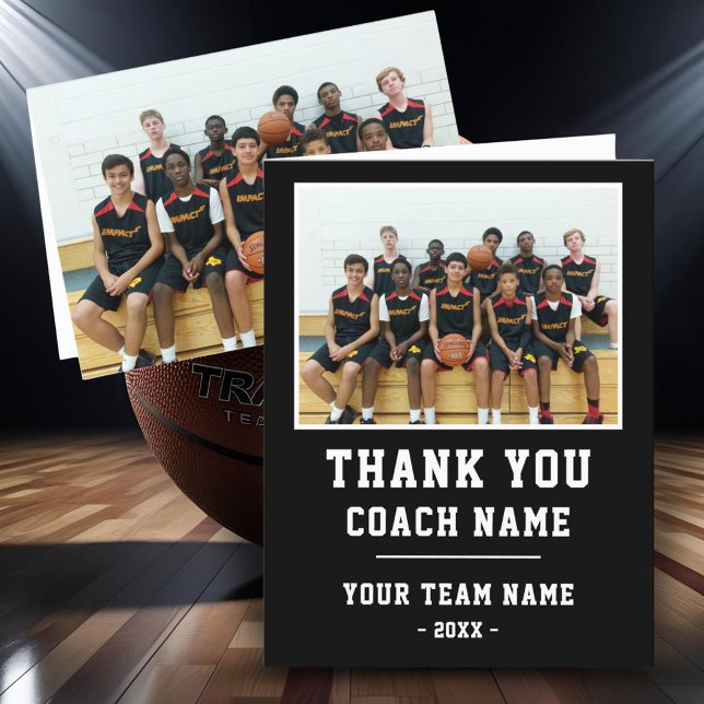 Thank you Coach Big Card Team Name Photo (Creator Uploaded)