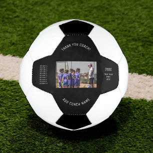 Thank You Coach Custom Team Photo & Player Names  Soccer Ball