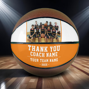 Thank you Coach Orange Team Name and Photo Basketball