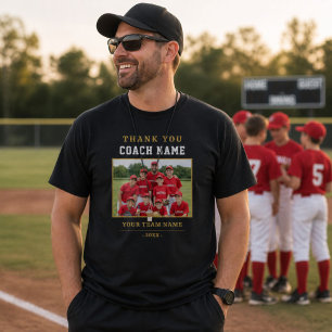 Thank You Coach Photo Team Sports Gift T-Shirt