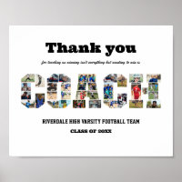 Thank You Coach Sports Team Photo Collage