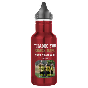 Thank you Coach Team Name Photo 532 Ml Water Bottle