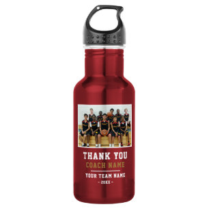 Thank you Coach Team Name Photo 532 Ml Water Bottle