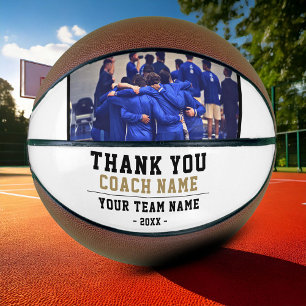 Thank you Coach Team Name Photo Basketball
