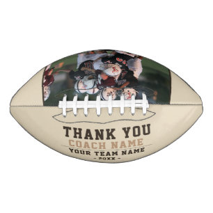 Thank you Coach Team Name Photo Football