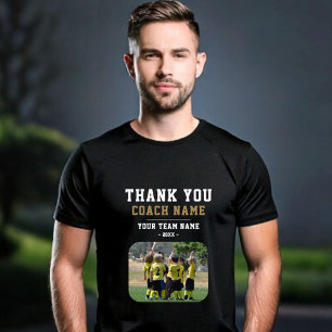 Thank you Coach Team Name Photo T-Shirt