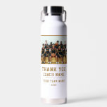 Thank you Coach Team Name Photo Water Bottle<br><div class="desc">Thank you Coach Team Name and Team Photo Water Bottle. Personalise with your coach name, team name and year. You can change any text on the bottle or erase it. A great gift for a coach! Add a team photo and get the team to sign the non-designed areas of the...</div>