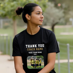 Thank you Coach Team Name Photo Woman T-Shirt