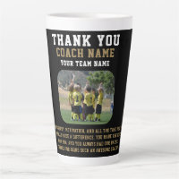 Thank you Coach with Team Name Photo