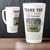 Thank you Coach with Team Name Photo