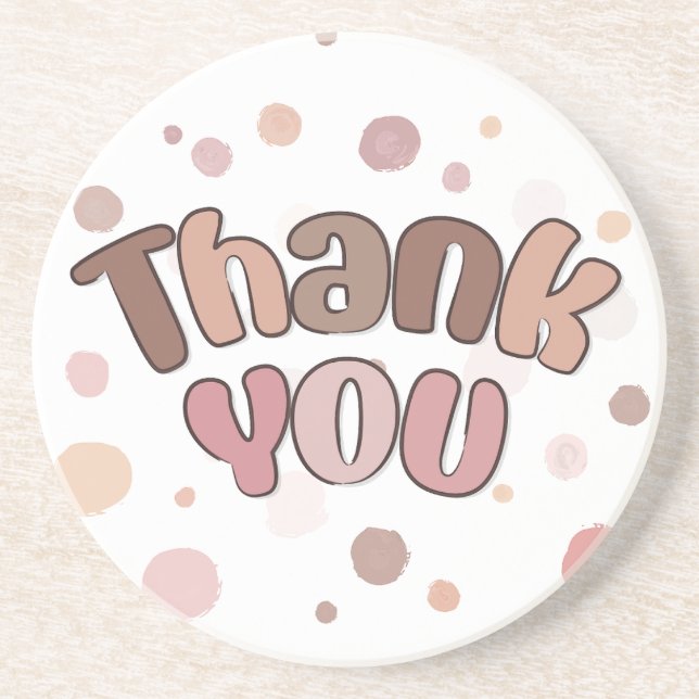 Thank you  coaster (Front)