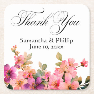 Thank you coaster wedding favors