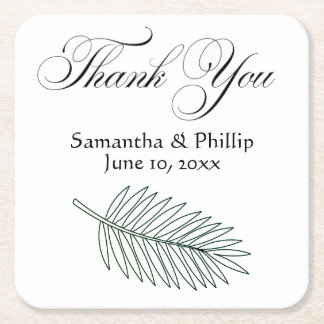 Thank you coaster wedding favors