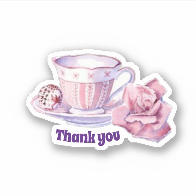 Thank you coffee and rose (Front)