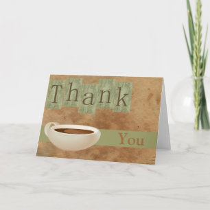 Thank You Coffee Cup Card
