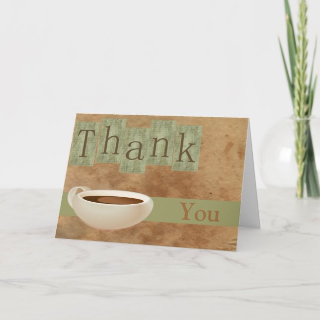 Thank You Coffee Cup Card (Front)