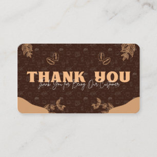 Thank You Coffee Lover Thank You Card