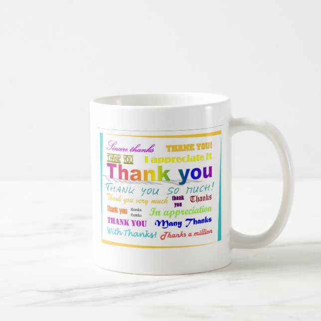 Thank You Coffee Mug (Right)