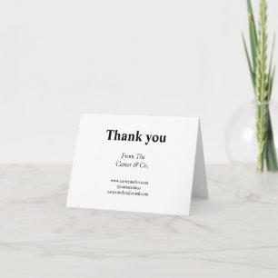 thank you company name from website social emails card