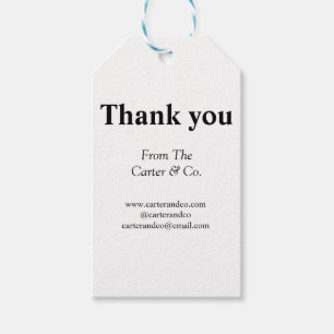 thank you company name from website social emails gift tags