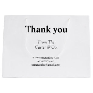 thank you company name from website social emails large gift bag