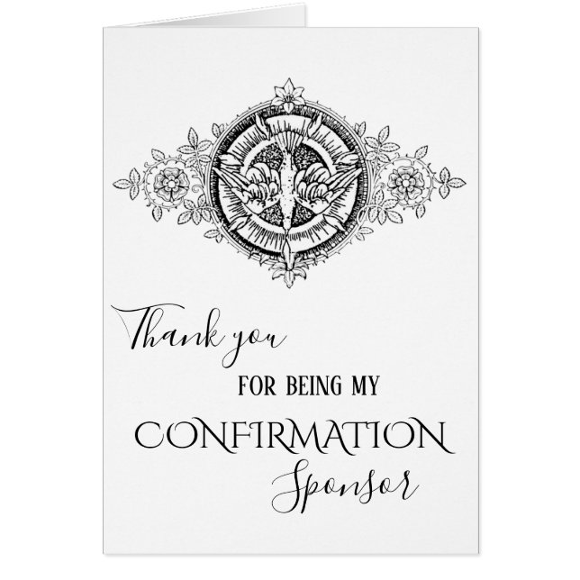 Thank You Confirmation Sponsor Holy Spirit (Front)