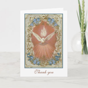 Thank You Confirmation Sponsor Holy Spirit  Card