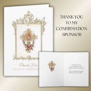 Thank You Confirmation Sponsor Holy Spirit Card
