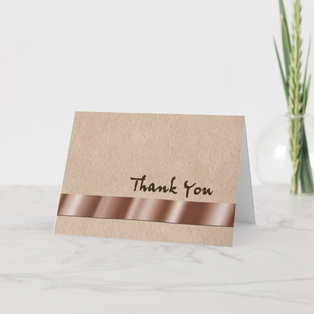 Thank You - Copper Ribbon (Front)