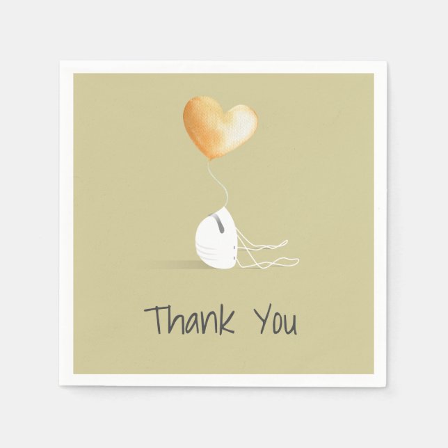 Thank You - Coronavirus Edition Napkin (Front)