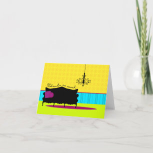 Thank You Couch & Pillows Card