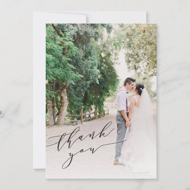Thank You Couple Wedding Photo (Front)