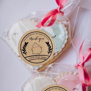 Thank you craft paper for supporting my business classic round sticker